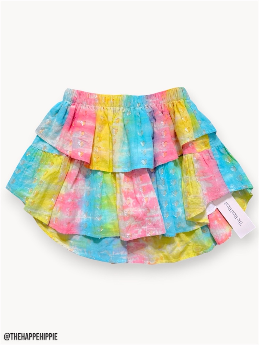 Koch Multicolor Tie-Dye Ruffle Mini Skirt